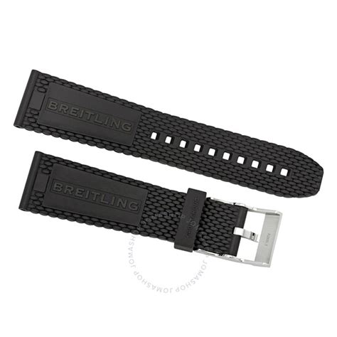 breitling rubber aero classic|Breitling Aero Classic 24mm Black Rubber Strap 267S.